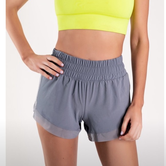 Pants - IVL race pace run shorts, grey, size 4